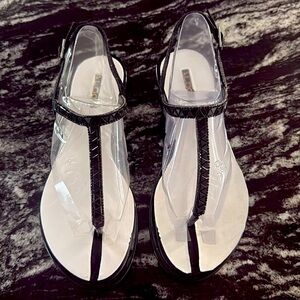 ALDO Brand New Black Embellished Sandals - Size 7.5